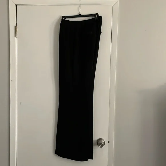 black dress pants for women tall Flat Front Tapered Dress Pants for Tall Women in Black 2 / Tall / Black main image 1
